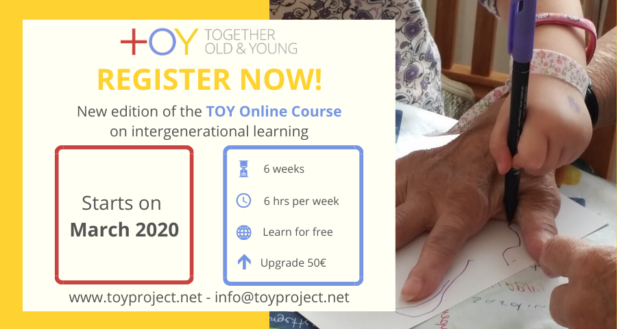 The TOY online course starts on 2nd March 2020. Registrations are open!